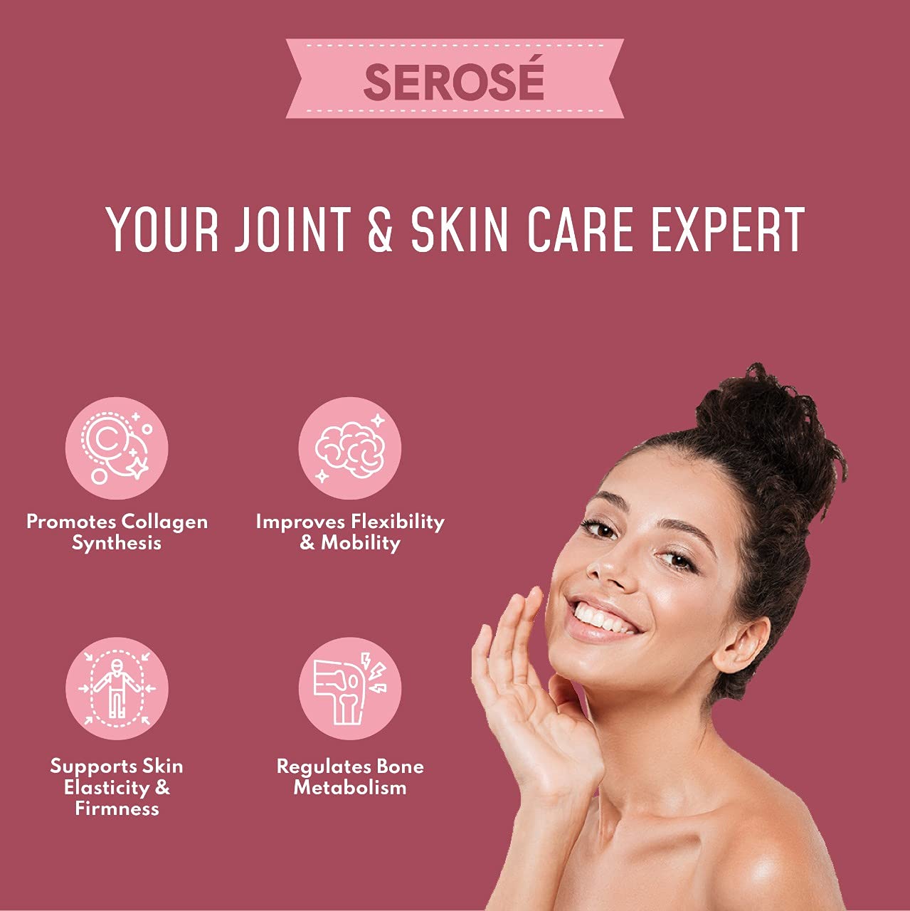 SEROSÉ Collagen Peptide + Rosehip Supplement - Stanmark Wellness