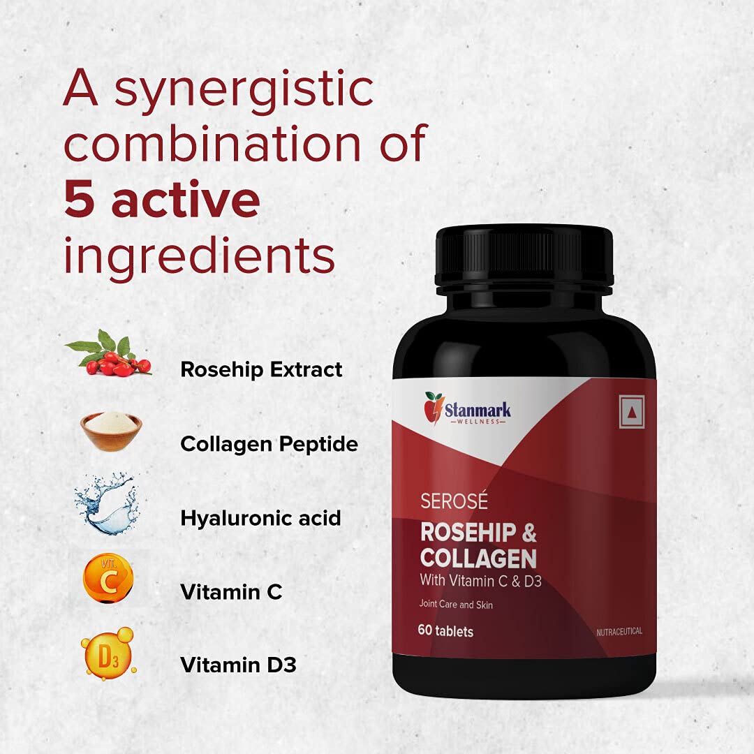 SEROSÉ Collagen Peptide + Rosehip Supplement - Stanmark Wellness