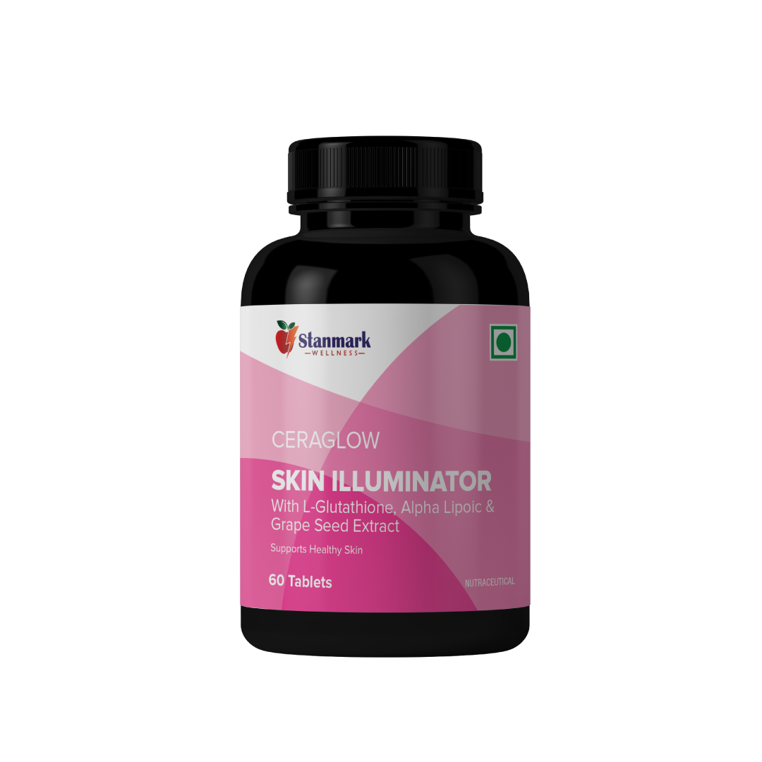 Ceraglow L-Glutathione + Niacinamide Skin Illuminator tablets - Stanmark Wellness